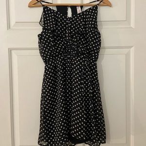 NWT No Boundaries small polka dot ruffle dress